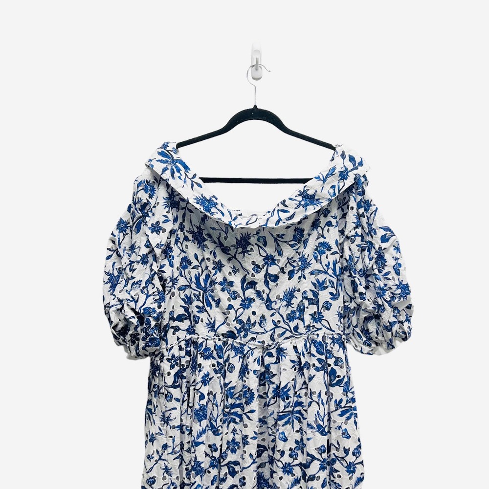 Anne Fontaine Eulalie Maxi Dress Blue Floral - Picture 8 of 11